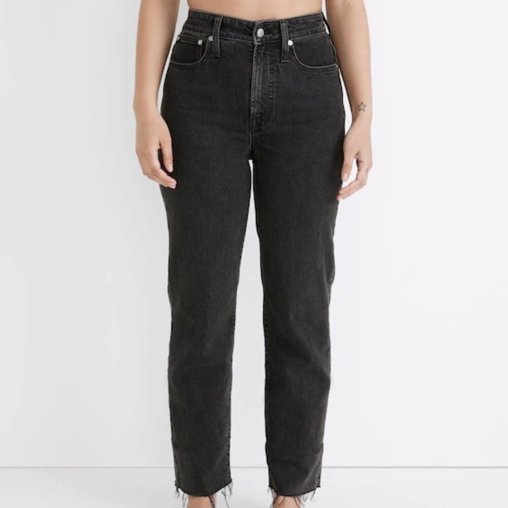 Madewell The Curvy Perfect Vintage Straight Jean in Lunar Wash - Size 29